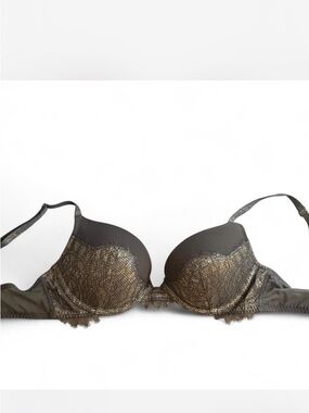 Victoria's Secret Dream Angels Push-Up Bra in a silver lace colorway